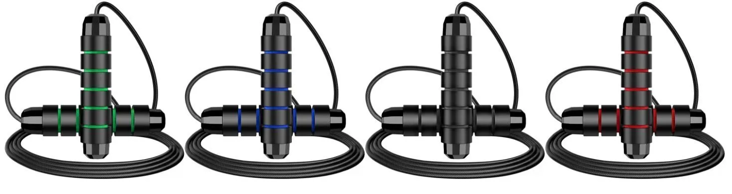 Adjustable Skipping / Jumping Fitness Exercise Rope With Bearings - Buy One Get One Free!