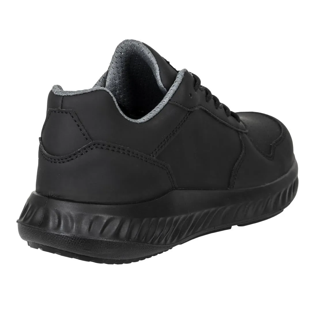 BA063-41 Slipbuster Recycled Microfibre Trainers Matte Black 41