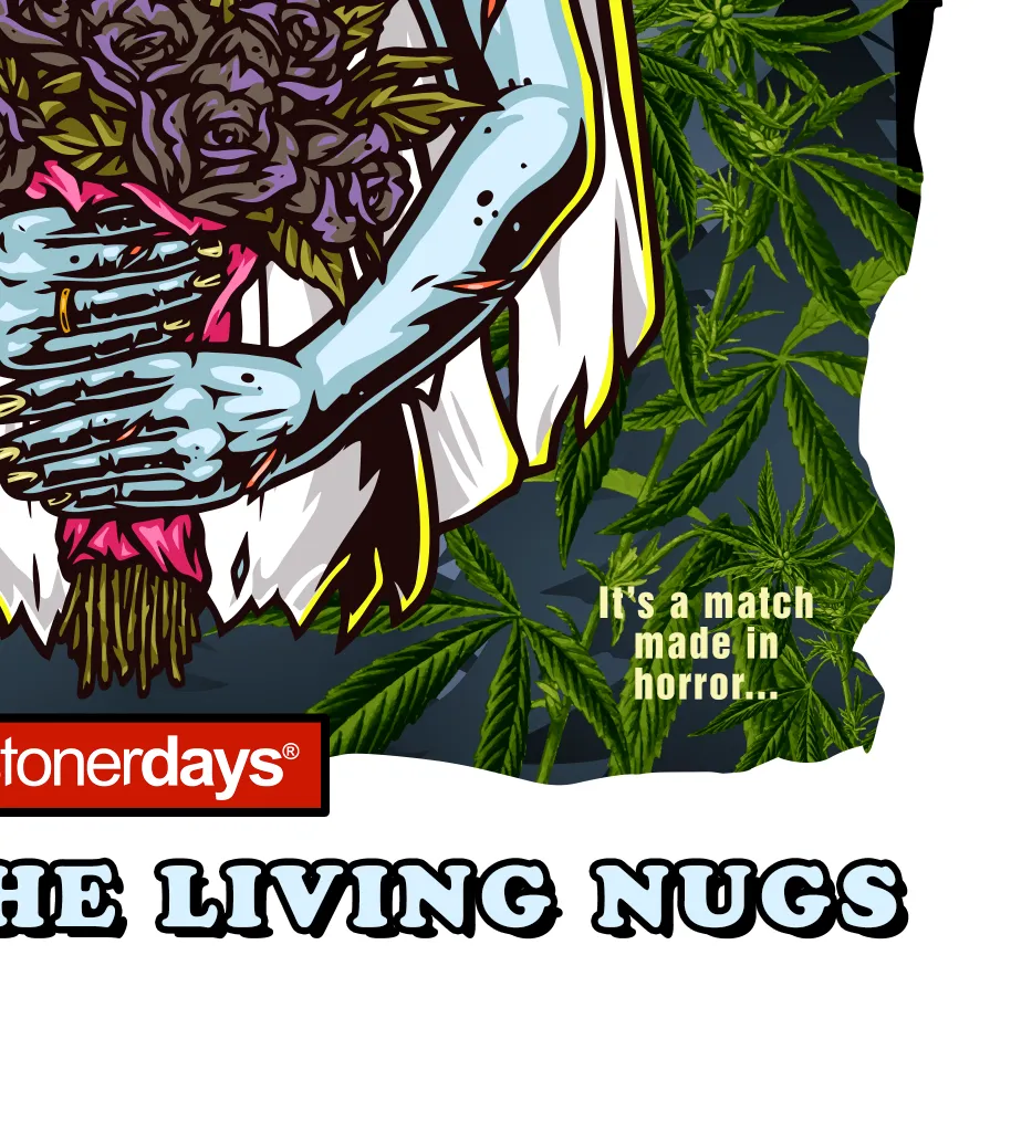 Bride of the Living Nugs White Tee