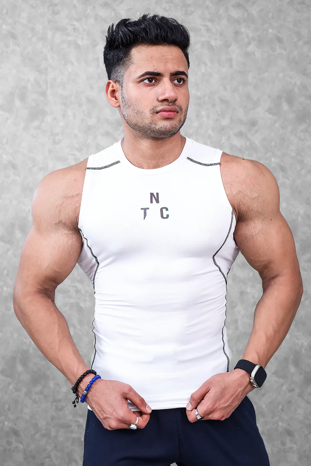 Critical Compression Tank top- White