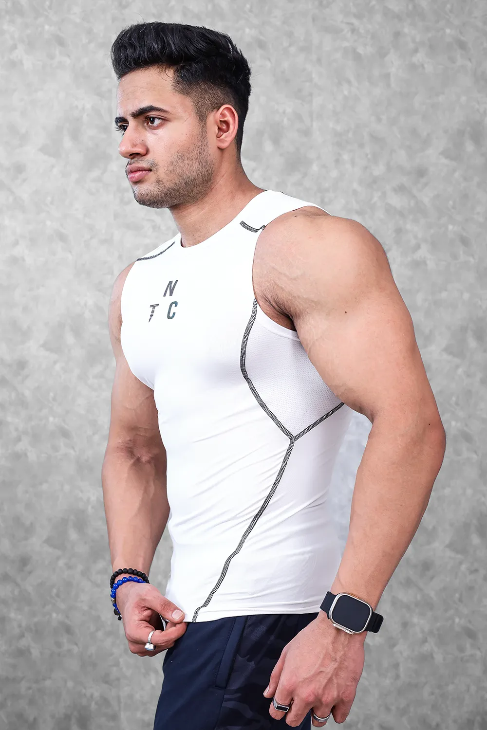 Critical Compression Tank top- White