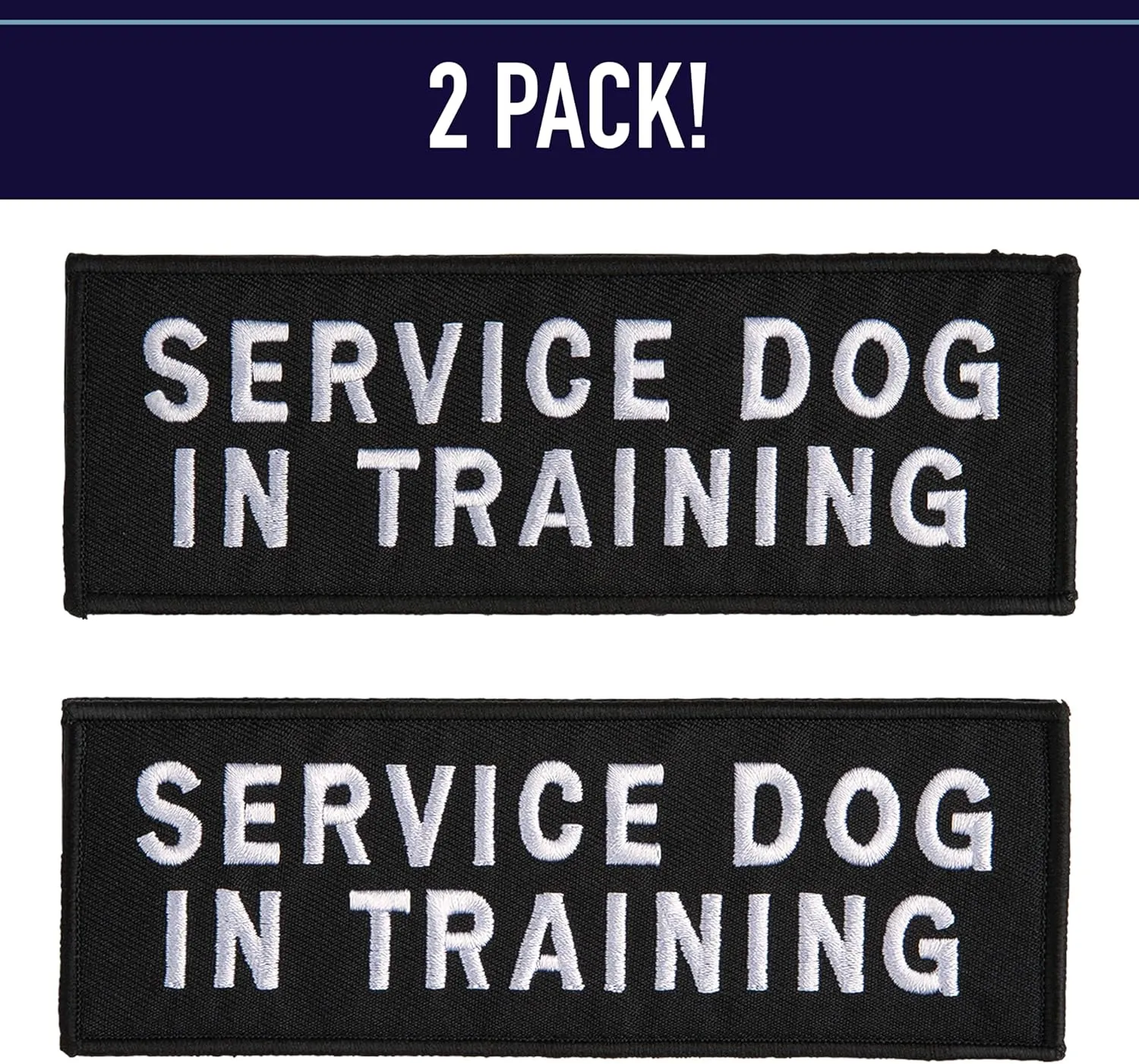 Embroidered "In Training" Dog Patch with Hook/Loop