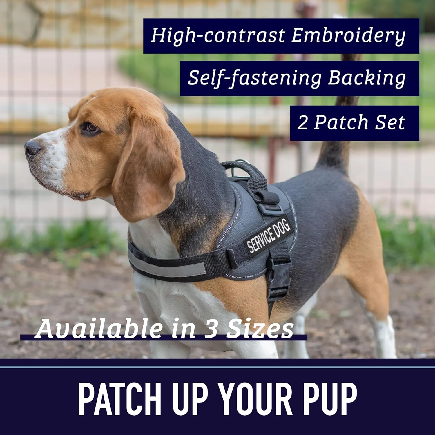 Embroidered "In Training" Dog Patch with Hook/Loop