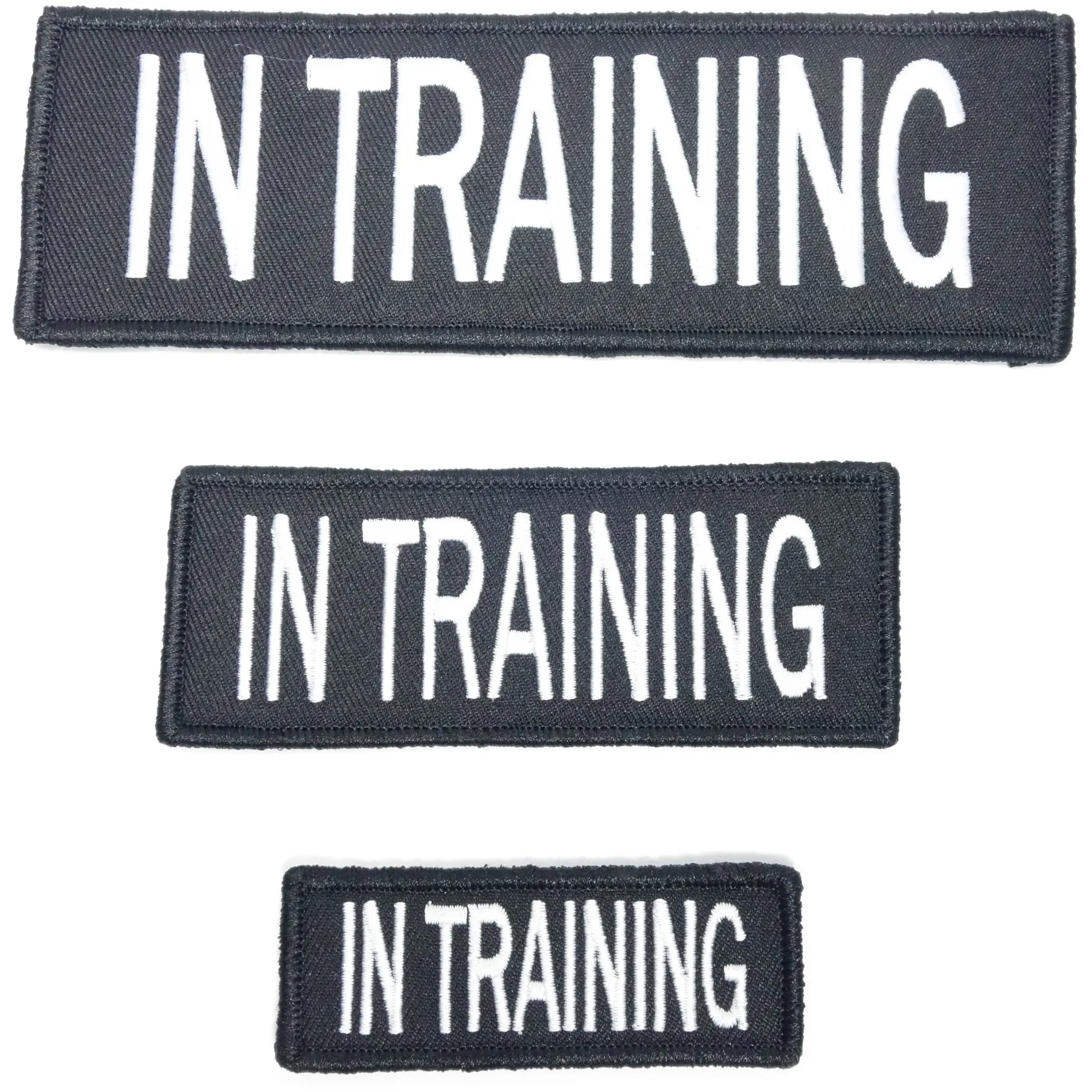 Embroidered "In Training" Dog Patch with Hook/Loop