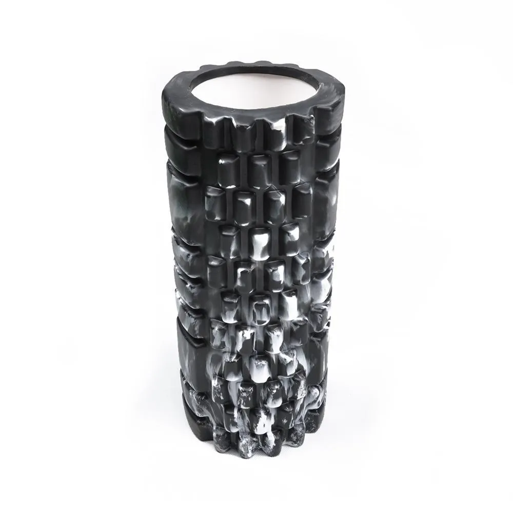 Foam Roller Yoga Pilates Massage 34cm x 14cm - Black/White