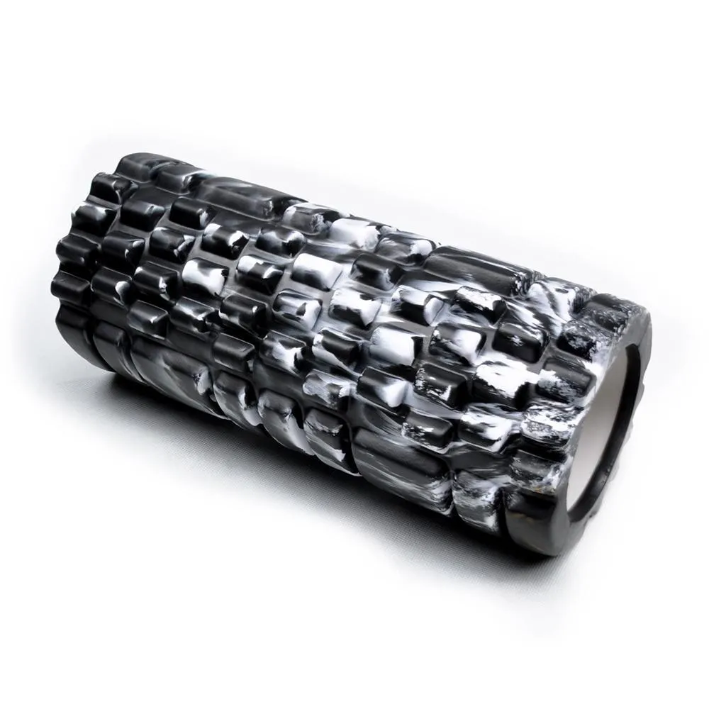 Foam Roller Yoga Pilates Massage 34cm x 14cm - Black/White