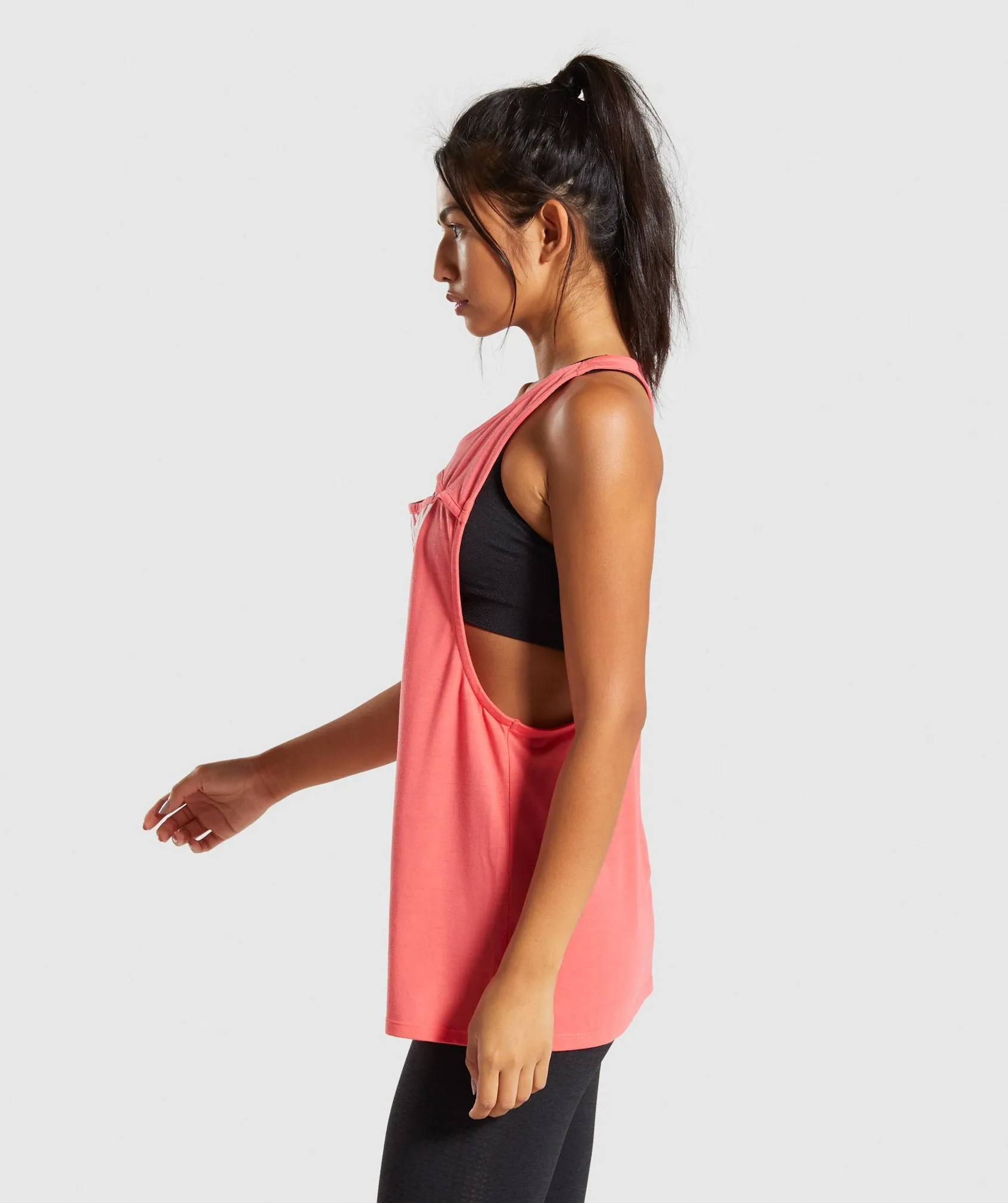 Gymshark Cut Out Vest - Coral