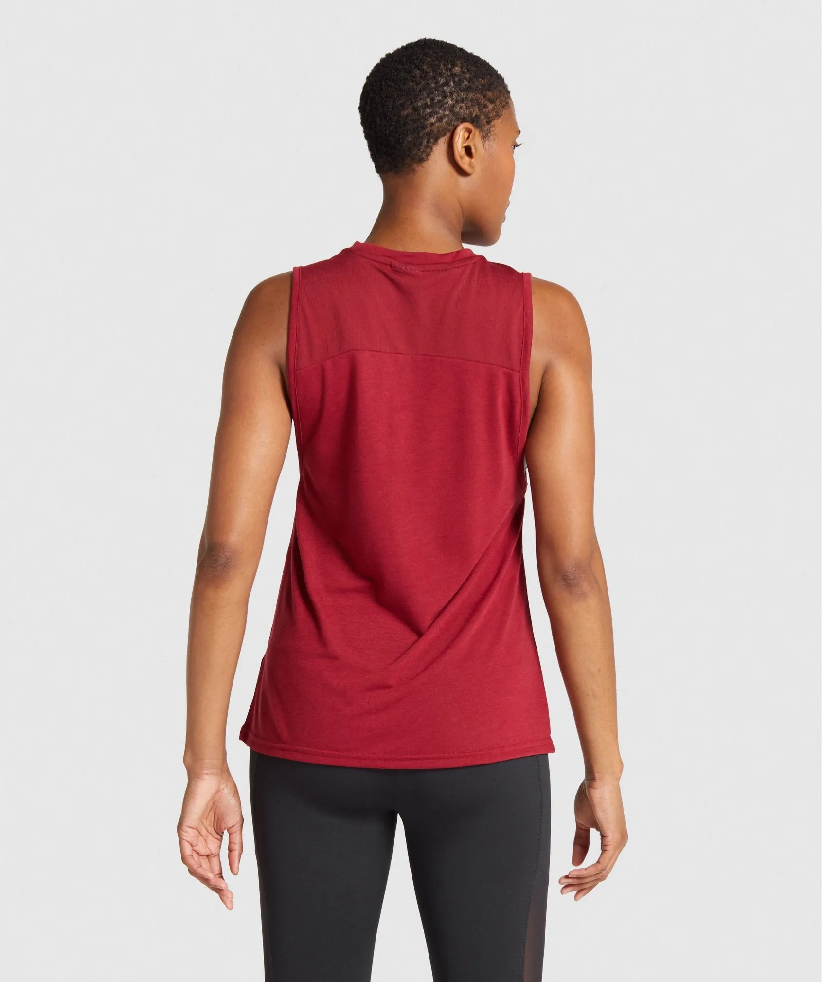 Gymshark Training Mesh Tank - Burgundy