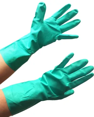 Heavy Duty 22 mil 18" Nitrile Gloves