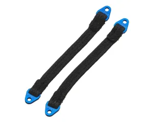 Hot Racing 110mm Suspension Travel Limit Straps (2) (Blue) HRASLS110T0606