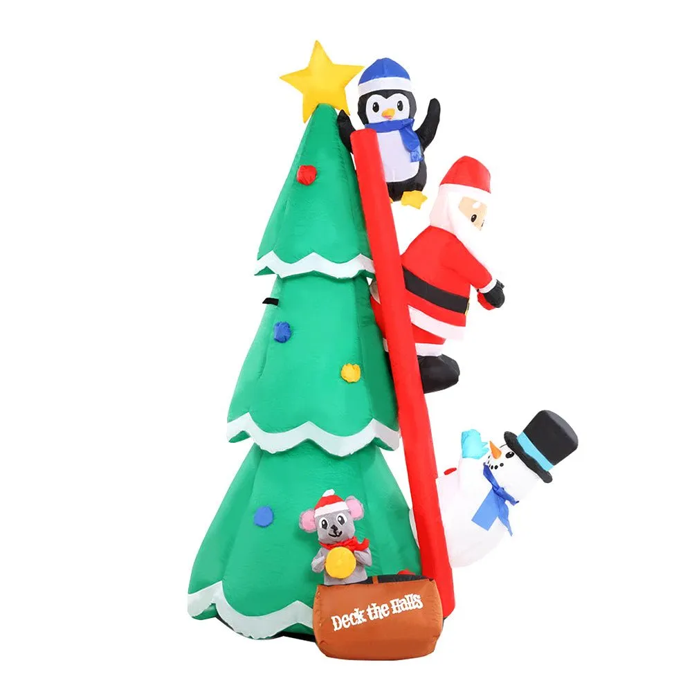 Inflatable Christmas Tree Santa 1.8M Decorations Outdoor LED Light