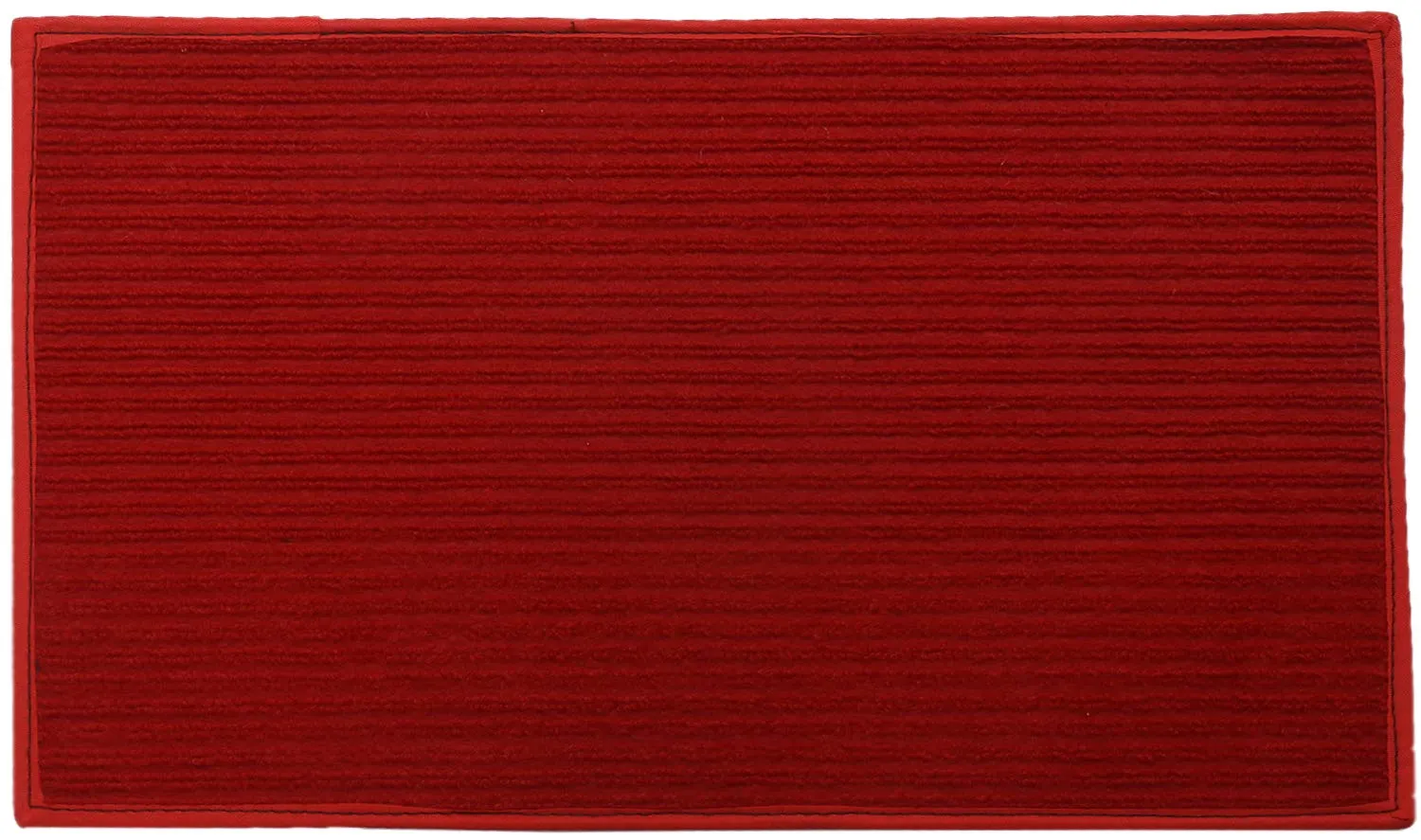 Kuber Industries Microfiber Anti Slip Bath Mat 14"x21"(Red)-CTKTC28484