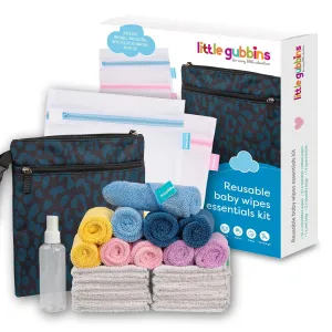 Little Gubbins Reusuable Baby Wipes Essential Kit