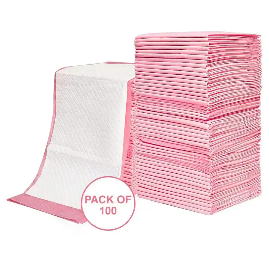 Little Story Disposable Diaper Changing Mats - Pack of 100pcs  (Pink)