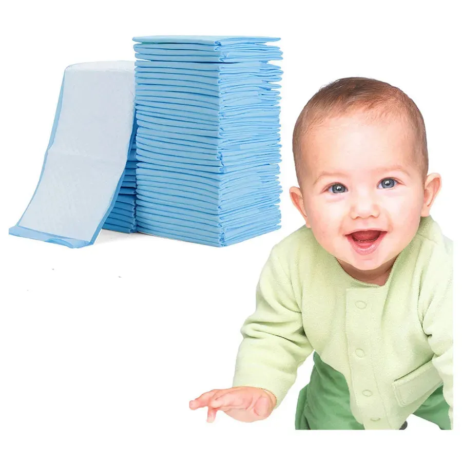 Little Story Disposable Diaper Changing Mats - Pack of 50pcs (Blue)