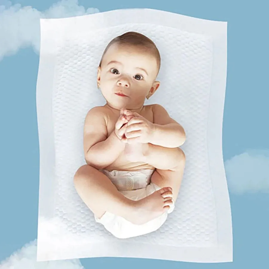 Little Story Disposable Diaper Changing Mats - Pack of 50pcs (White)