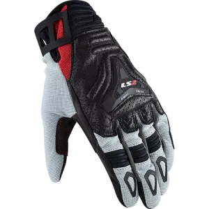 Ls2 All Terrain Man Gloves Black Grey Red