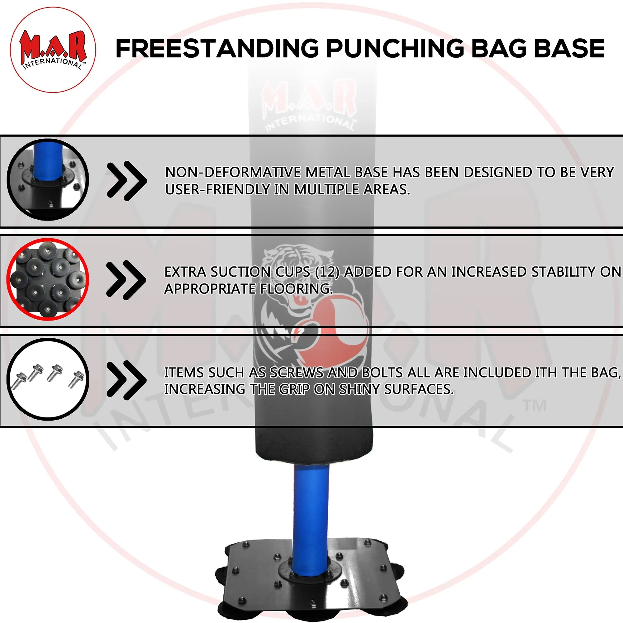 MAR-419D | Black Kids Freestanding Heavy Bag