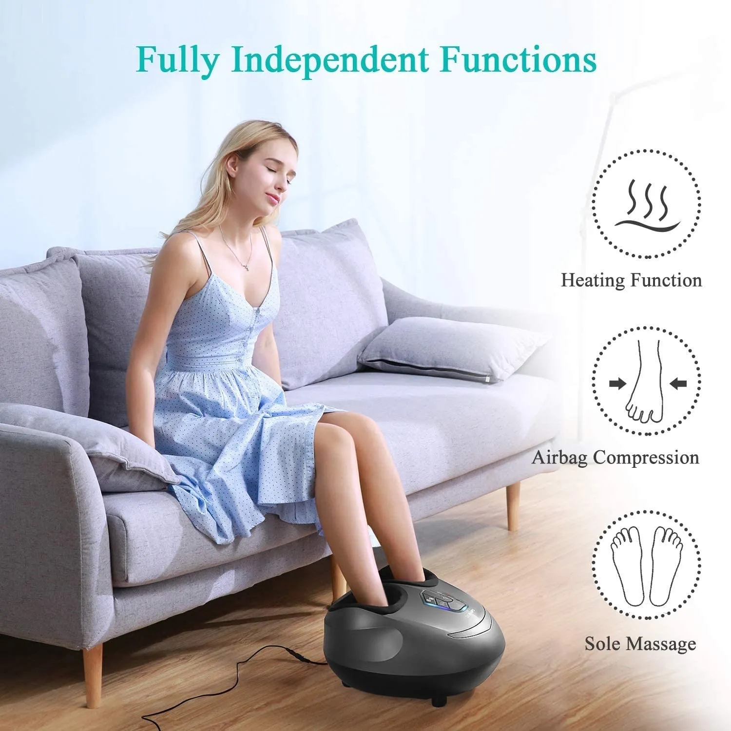 MARNUR Foot Massager With Heat and Airbag Massage