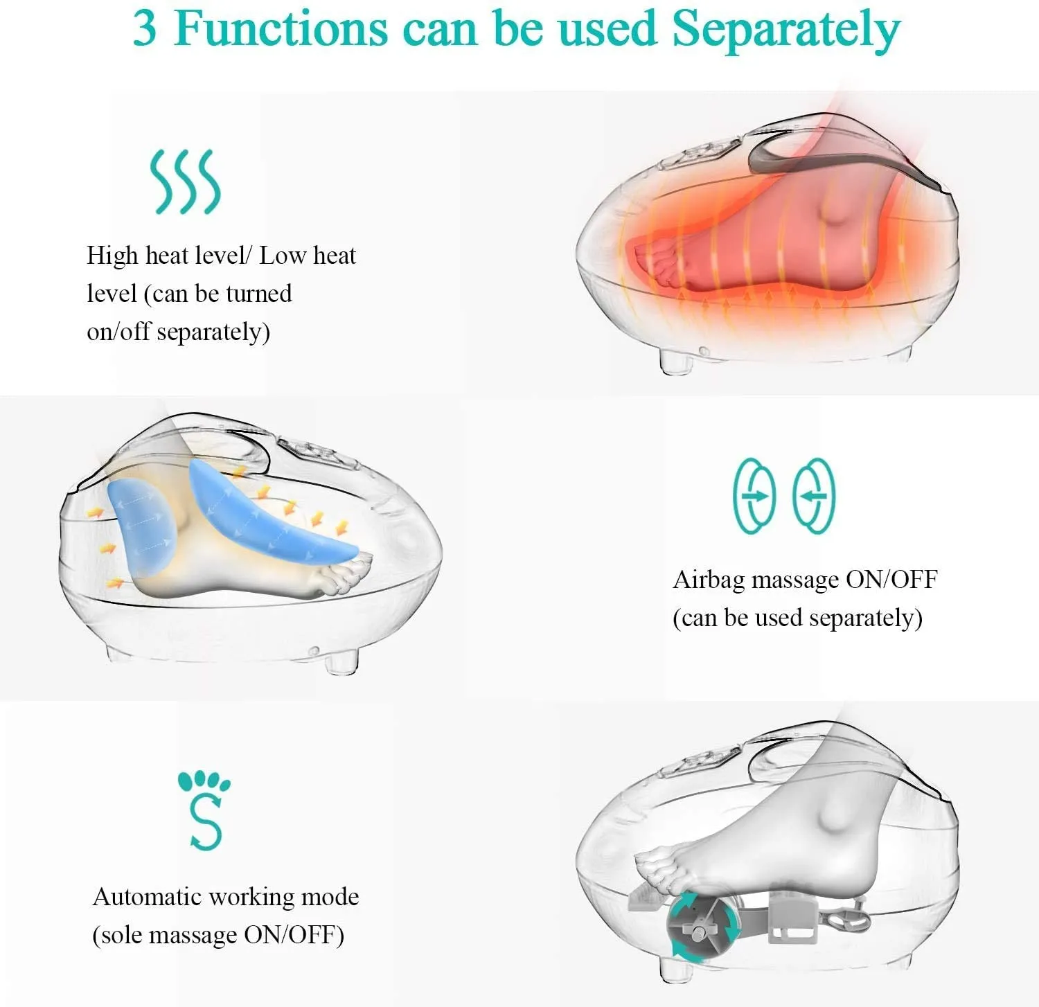 MARNUR Foot Massager With Heat and Airbag Massage