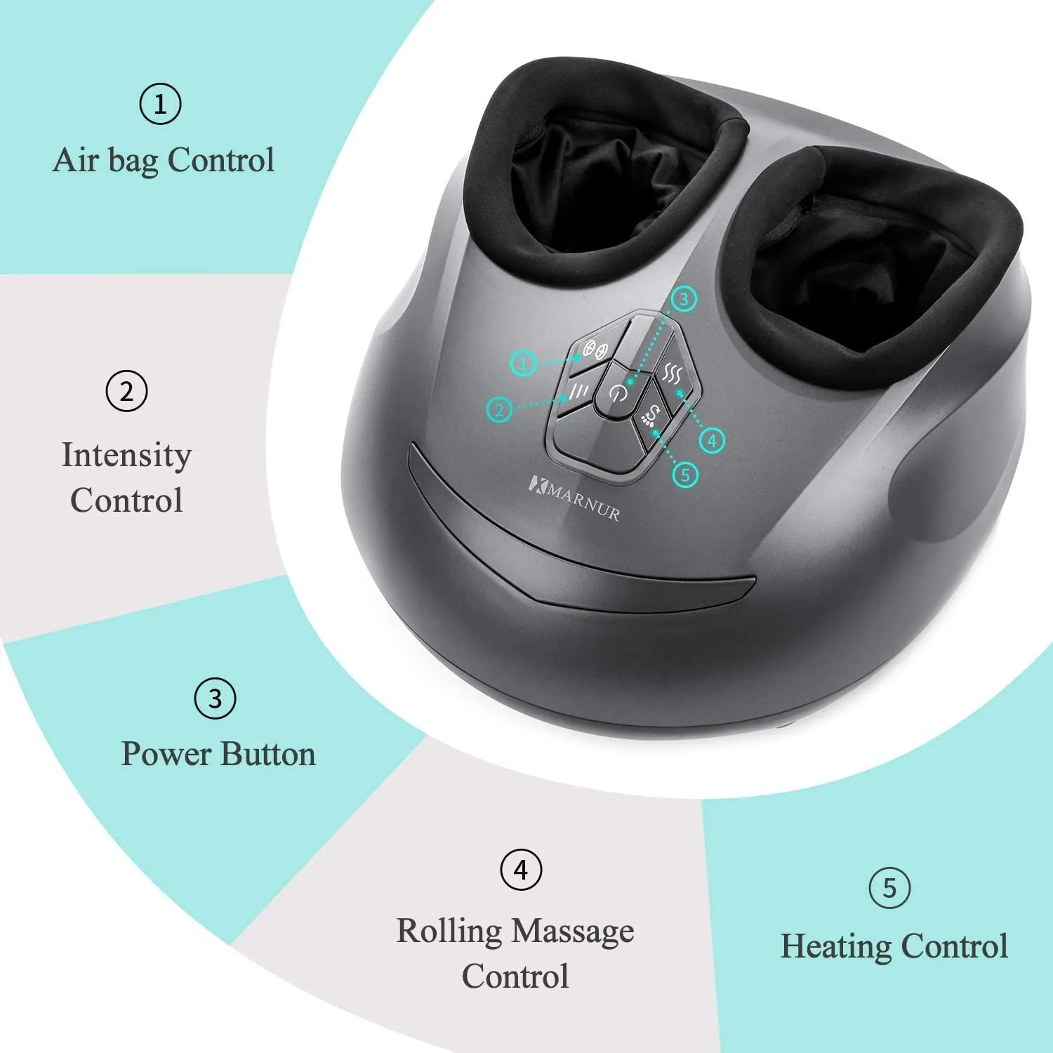 MARNUR Foot Massager With Heat and Airbag Massage