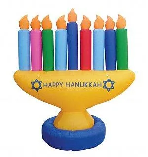 Menorah Indoor/outdoor Inflatable Decoration - 7' Feet