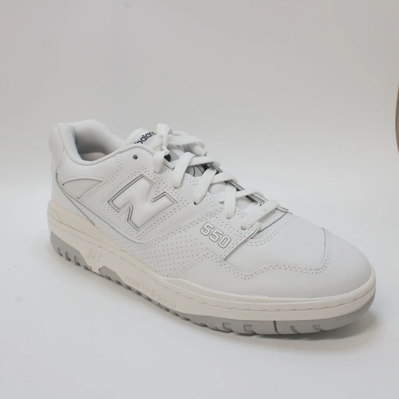 Mens New Balance BB550 White Grey Trainers