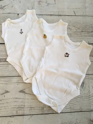 Newborn Sleevless Vests x 3