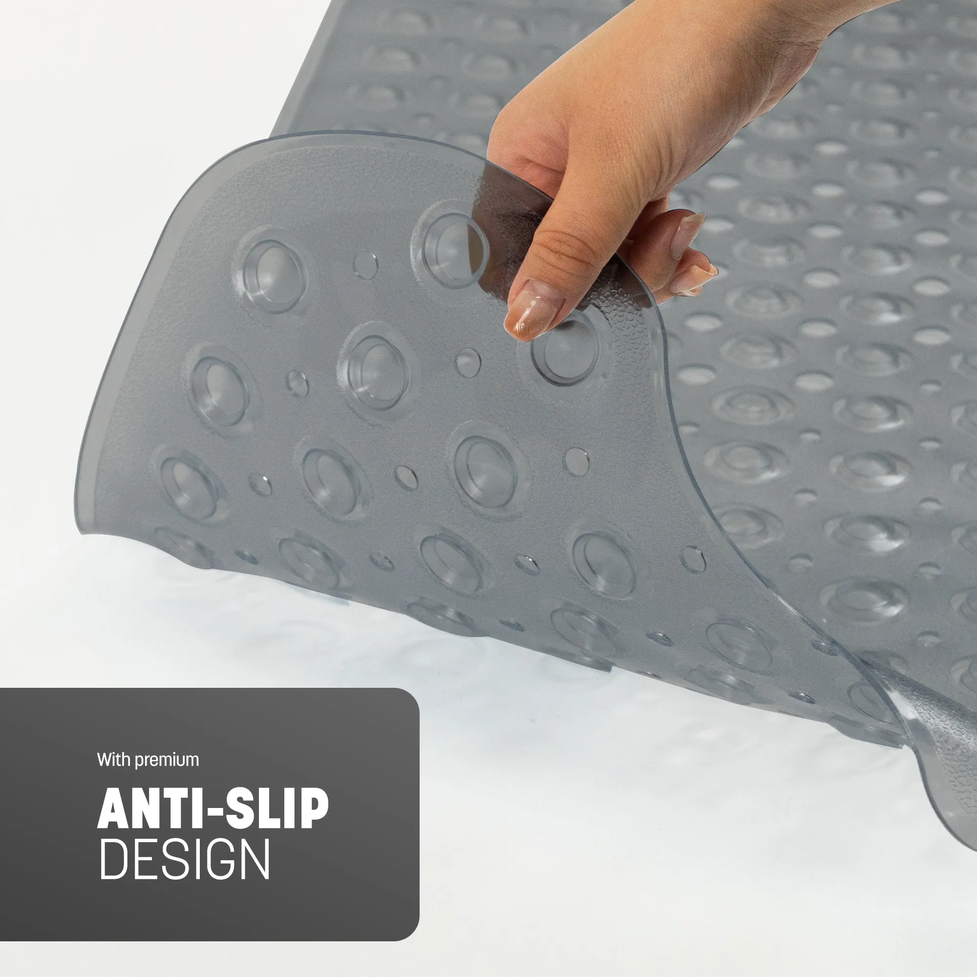 Non-Slip Bath Mat - Soft and Comfortable Mat with Machine Washable Design