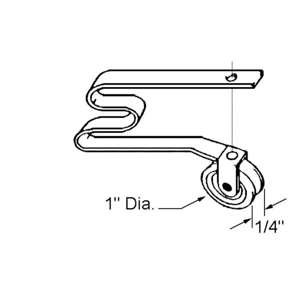 Patio Screen Door 1" Nylon Spring Tension Roller