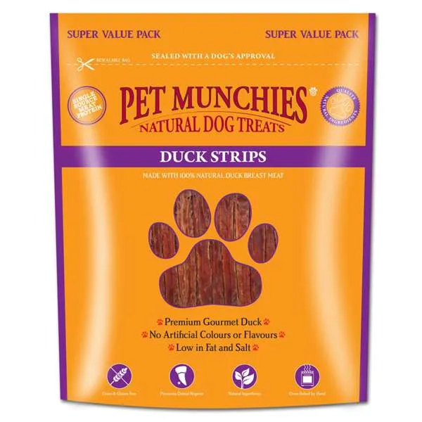 Pet Munchies Dog Treats Duck Strips