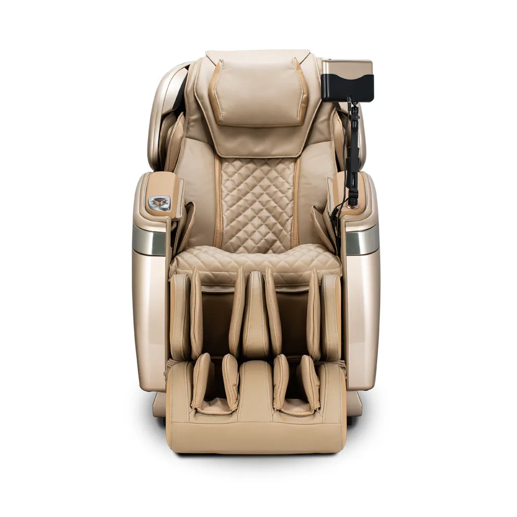 Qi™ XE Pro Massage Chair in Emerald Green and Cappuccino