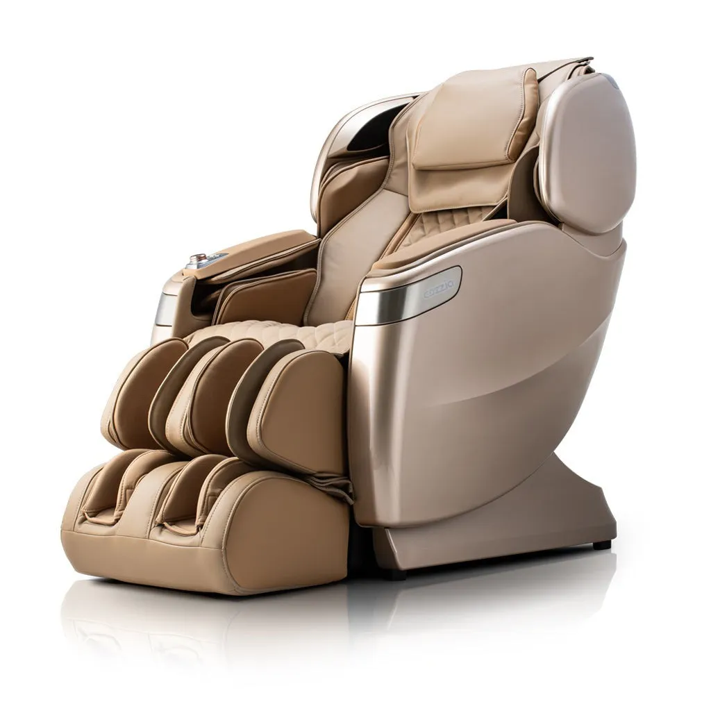 Qi™ XE Pro Massage Chair in Emerald Green and Cappuccino