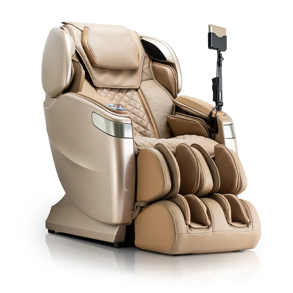 Qi™ XE Pro Massage Chair in Emerald Green and Cappuccino