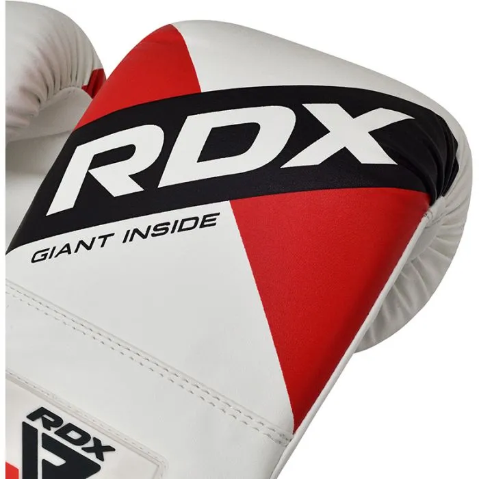 RDX F10 4ft / 5ft 3-in-1 Punch Bag with Gloves in White Set