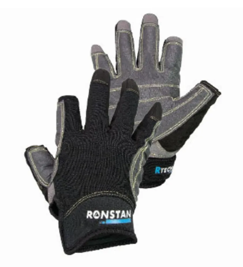 Ronstan Sticky Race Glove 3 Full Fingers Black CL740