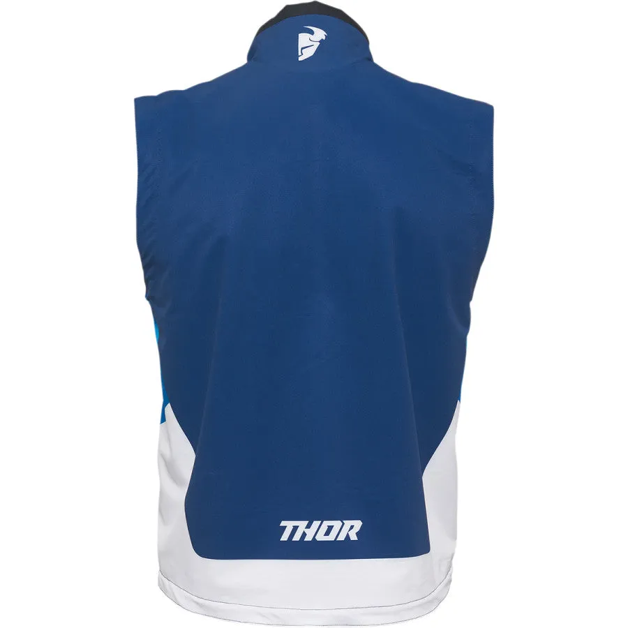 Thor Blue White Warm Up Motocross Race Vest