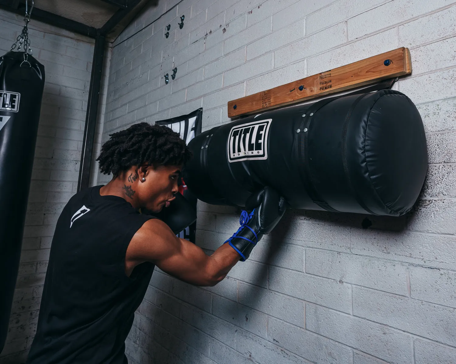 TITLE Boxing Synthetic Leather Uppercut Heavy Bag