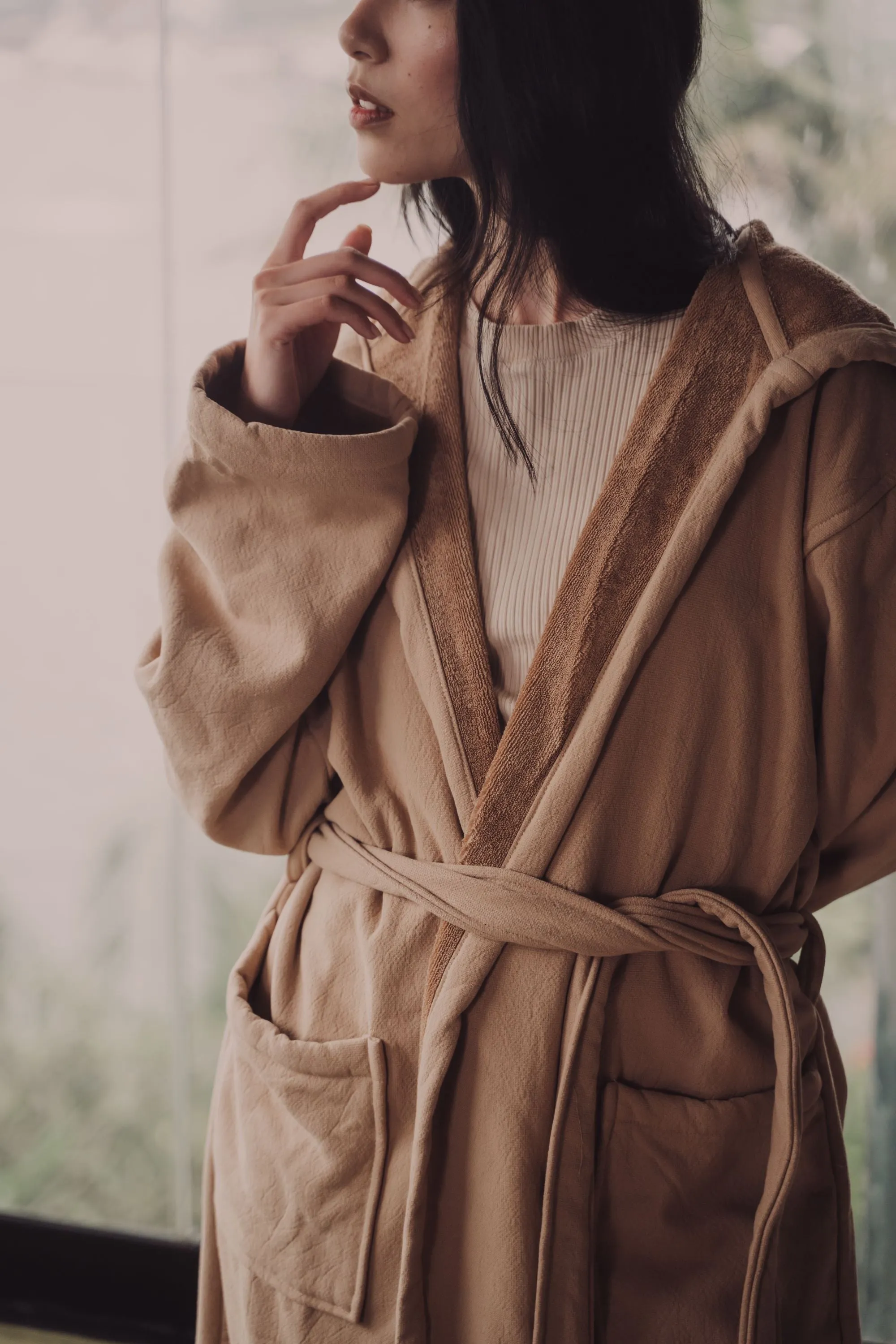 Vintage Wash Robe | Nutmeg